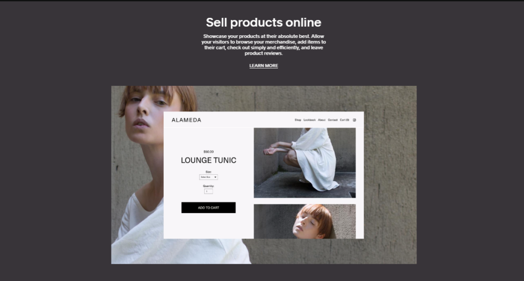 Shopify vs Squarespace: Squarespace E-commerce